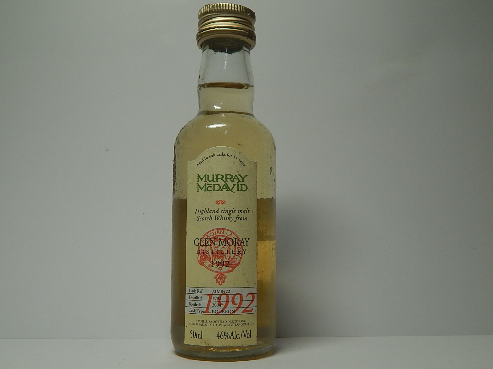 HSMSW 11yo 1992-2004 "Murray McDavid" 50ml 46%Alc./Vol.